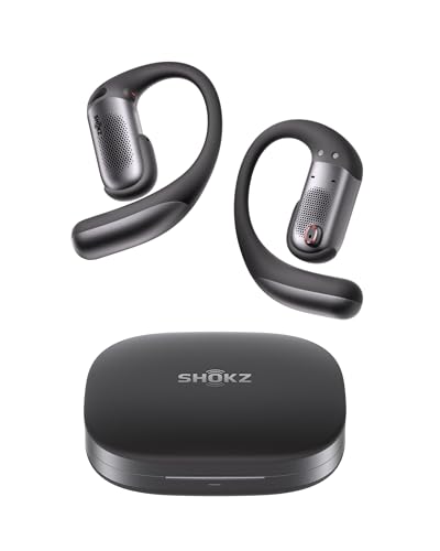 SHOKZ OpenFit Pro Open-Ear Earbuds with Noise Reduction, Dolby Atmos, Black - color: Black