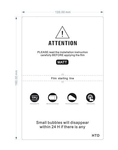 8-inch HD Matte Privacy Flexible Hydrogel Film Straight Curved Screen Protector Cut Machine Mobile Phone Protective Film (MATTE) - color: MATTE