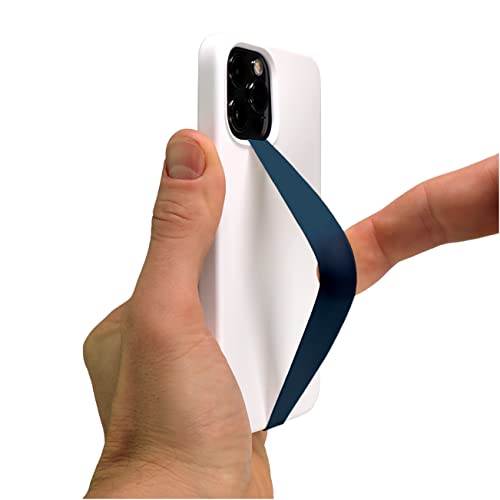 Phone Loops: Silicone Elastic Grip Strap, Holder for Hand, Small, Light and Discreet Slim Strap, Secure Hand Holder and Grip Strap - color: Silicone: Teal