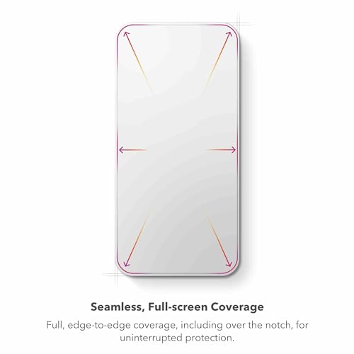 ZAGG XTR3 iPhone 15 Plus Screen Protector - Glass, 10X Stronger, Blue-Light Filtration, Edge-to-Edge Protection, Scratch & Smudge-Resistant Surface, InvisibleShield, Easy to Install - size: iPhone 15 Plus