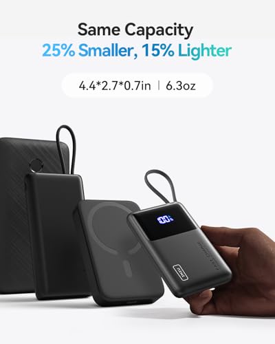 INIU Portable Charger, Smaller 45W Fast Charging Power Bank, 10000mAh Black - color: Black, size: 10000mAh