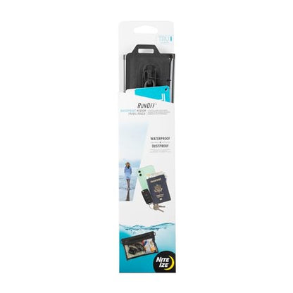 Nite Ize RunOff Waterproof Travel Pouch with TRU Zip - Dry Pouch for Phone & Travel Necessities - Touchscreen Friendly - Waterproof with Reliable Zipper - Medium, Charcoal - style: Medium