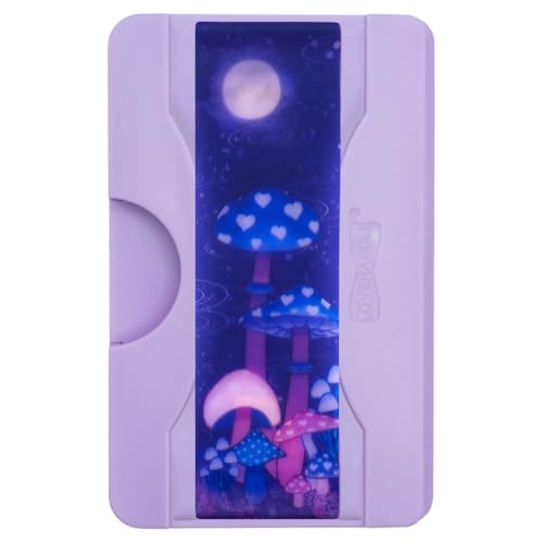 LOVEHANDLE Wallet for MagSafe + Kickstand - Midnight Mushroom Glow - color: Mushroom