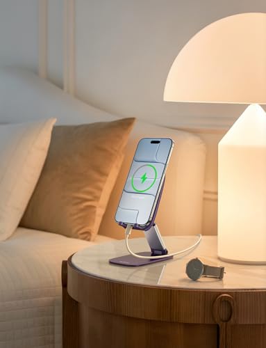 Lamicall Ultra-Thin Phone Holder for Desk, Purple Office Desk Accessories - color: Purple