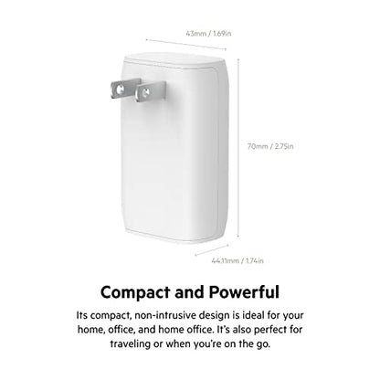 Belkin 37W USB C and USB A Charger Block, PPS Fast Charging - style: Dual USB-C & A Port