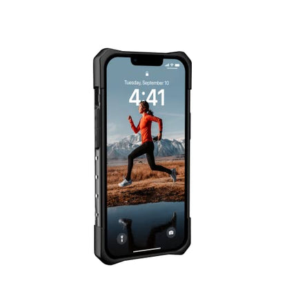 URBAN ARMOR GEAR UAG Designed for iPhone 14 Case Grey Ash 6.1" Plasma Lightweight Slim Shockproof Transparent Protective Cover Compatible with Wireless Charging - color: Plasma - Ash