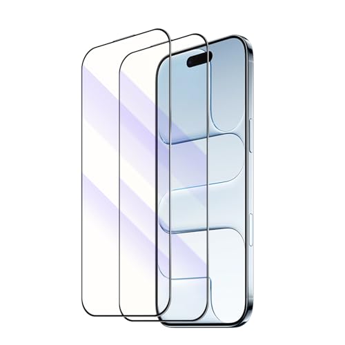 2-Pack Blue Light Tempered Glass Screen Protector for iPhone 17 Air – Anti-Blue Light Tempered Glass, Eye Protection, 9H Scratch Resistant, Easy Installation