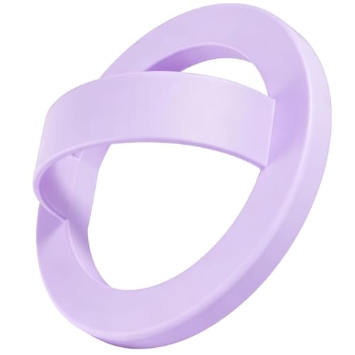 Magnetic Finger Loop Grip for iPhone 17/16/15/14/13/12 Series, Lavender - color: Lavender