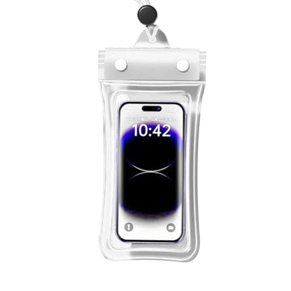 Waterproof Phone Pouch, Floatable Waterproof Phone Pouch with Touchscreen, Universal Cellphone Case, Underwater Photography for Swimming Rafting Diving (White, 26x11cm) - color: White