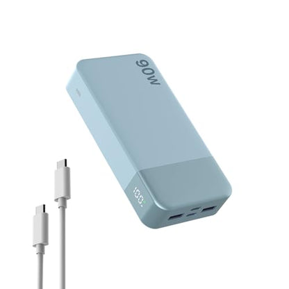 NOBIS Portable Charger 20000mAh 90W Laptop Power Bank - color: Blue