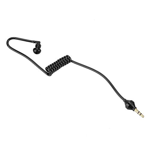 FILFEEL Monaural Wired Earpiece with Tube Lightweight Noise Isolating Earphone fit for Driving Sports Call Center Clear Sound