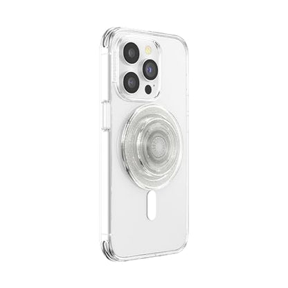 PopSockets Phone Grip for MagSafe, Magnetic Holder- Clear Glitter - color: Clear Glitter, style: MagSafe