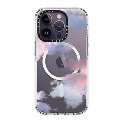 CASETiFY for iPhone 14 Pro Case - Impact Clear Compatible with MagSafe | Not Yellowing | 6.6 ft. 3X Military Grade Drop Protection | Clouds | Clear - color: Clouds, size: Iphone 14 Pro (6.1")