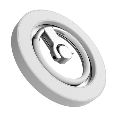 MagSafe Phone Grip Stand, 360° Rotatable, Dual-Sided Magnet - color: White