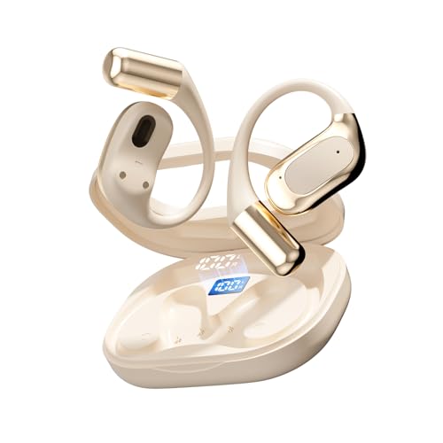 Open Ear Headphones Bluetooth Wireless Over Ear Earbuds(Skin) - color: Skin