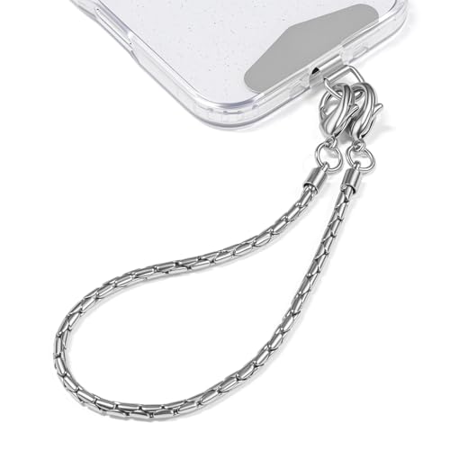 TENOC Universal Metal Phone Wrist Strap/Crossbody Chain - color: B-silver