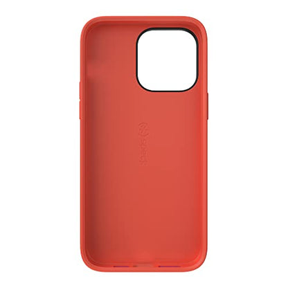 Speck iPhone 14 Pro Max Case - Slim, Drop Protection, Scratch Resistant, Soft Touch, Dual Layer, Digital Pink/Energy Red CandyShell Pro - color: Digital Pink/Energy Red