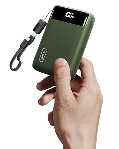 INIU Portable Charger, Smallest 20000mAh 22.5W Fast Charging Power Bank - color: Green