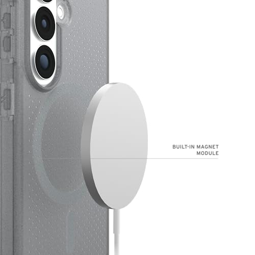 URBAN ARMOR GEAR UAG for Samsung Galaxy S26 Case 6.3" Dot - Magnetic Charging Compatible Transparent Transparent Rugged Military Drop Tested Protective Cover, Ash - color: Dot - Ash