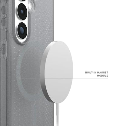 URBAN ARMOR GEAR UAG for Samsung Galaxy S26 Case 6.3" Dot - Magnetic Charging Compatible Transparent Transparent Rugged Military Drop Tested Protective Cover, Ash - color: Dot - Ash