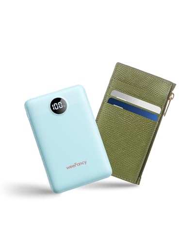 Small Portable Charger 10000mAh 20W Fast Charging Mini Power Bank, Blue - color: Blue