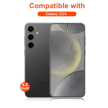 2 Pack 4 Way 360 ° Matte Privacy Screen Protector for Samsung Galaxy S24 6.2 Inch[Not Glass], Anti-Scratch, Anti-Glare, Support fingerprint - size: Samsung Galaxy S24