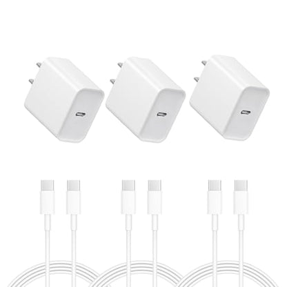 iPhone 17 16 15 Charger: Fast Charging USB C Charger i Phone 17 16 Charging - color: 3PACK White