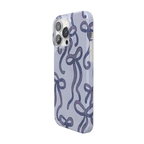 Casely iPhone 14 Pro Case | Love Me Knot | Blue Bow | Compatible with MagSafe | Classic Ultra Slim Design - color: Love Me Knot | Blue Bow, size: iPhone 14 Pro
