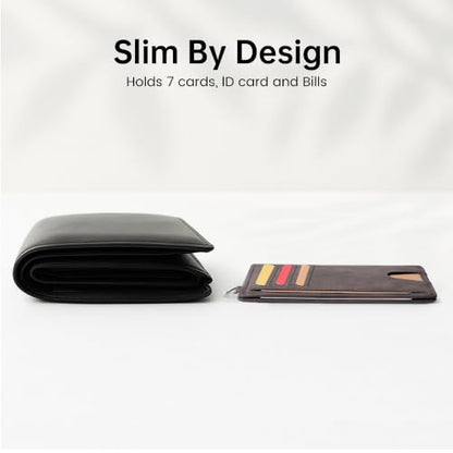 Mayski Slim Wallet, Credit Card Holder for Women, Minimalist Front Pocket RFID Blocking Card Cases, Small Wallet Women Men(MF Coffee) - color: MF Coffee