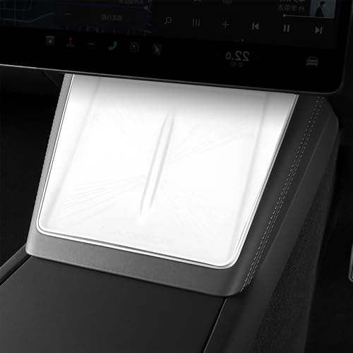 Frani Wireless Charging Pad Cover for Tesla Model Y Juniper/YL - color: White, size: Model Y Juniper 2025-2026
