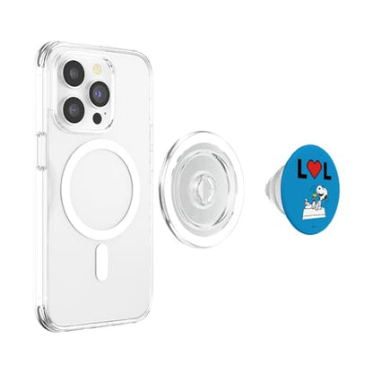 Peanuts Snoopy Woodstock Lots of Love PopSockets PopGrip for MagSafe - style: Magnetic PopGrip