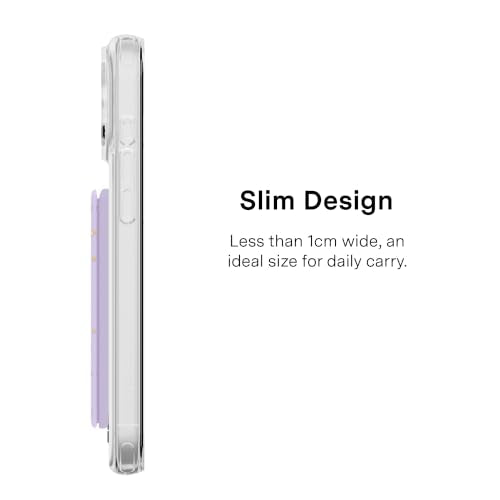 VELVET CAVIAR compatible with MagSafe Wallet - Magnetic Card Holder - color: Lilac Celestial Stars