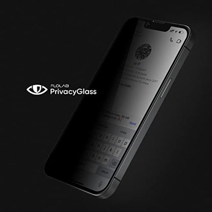 FLOLAB NanoArmour for iPhone 14 Plus / 13 Pro Max Privacy Screen Protector, Military-Grade Tempered Glass that Protects your Privacy - Durable, Smooth, Easy to Install, Anti Dust