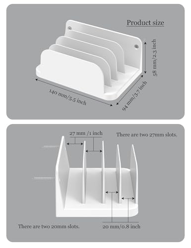 Wall Mount Phone Holder, (White) - color: White