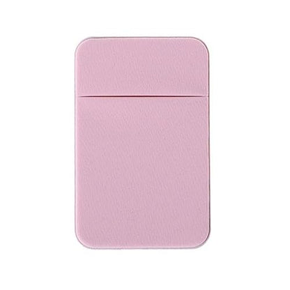 Card Holder Pocket for Back of Phone - Adhesive Mobile Wallet Stick for Men and Women - Cell Pouch Sleeve (Pink) - color: Pink