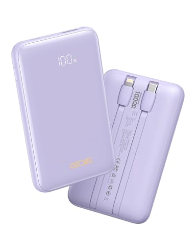 Portable Charger 10000mAh, 22.5W Fast Charging Power Bank - color: Purple