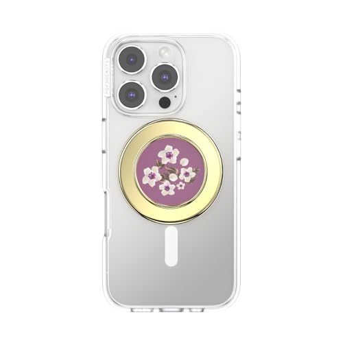 PopSockets Phone Grip for MagSafe, Magnetic Holder- Floral Mauve - color: Floral Mauve, style: MagSafe