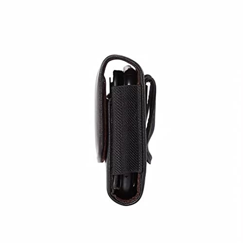 Holster for Samsung A57 A56 A37 S26+ S25 FE S24 FE, iPhone 17 16 15 Pro Max | Belt Case for Galaxy S25+ S24 Plus S23 FE A36 A15, Moto G Stylus 5G, PU Leather Cell Phone Belt Pouch Holder with Clip Loop - size: Large
