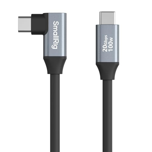 SMALLRIG USB-C 3.2 Cable Straight to Angled 20Gbps 1.15ft Data Cable - 4790 - size: 1.15 ft, style: Straight to Angled