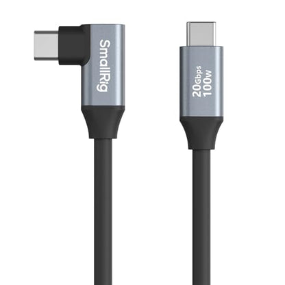 SMALLRIG USB-C 3.2 Cable Straight to Angled 20Gbps 1.15ft Data Cable - 4790 - size: 1.15 ft, style: Straight to Angled