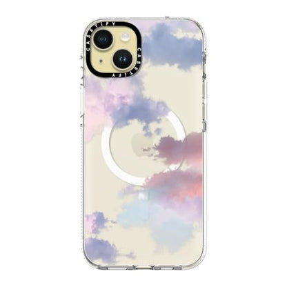 CASETiFY for iPhone 15 Plus Case - Impact Clear Compatible with MagSafe | Not Yellowing | 6.6 ft. 3X Military Grade Drop Protection | Clouds | Clear - color: Clouds, size: Iphone 15 Plus (6.7")