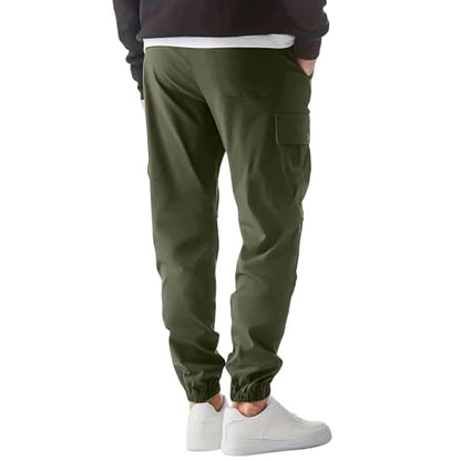 Men's Cargo Pants Canvas Durable Tactical Water Resistant Flap Pockets BDU Travel Camping Tactical Pants for Men - color: A Army Green, size: XX-Large
