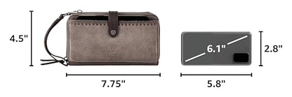The Sak Iris Smartphone Crossbody Purse - Small Women's Cellphone Bag & Wallet For Everyday- Convertible Wristlet With Zipper | Fits Most Smartphones, Card Slots & Zip Pocket, Detachable Wristlet & Crossbody Straps, Hands-Free for Travel & Errands - color