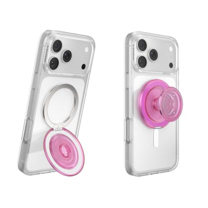 PopSockets Kick-Out Grip for MagSafe, Kickstand- Tranls. Baby Pink - color: Baby Pink, style: MagSafe Kick-Out