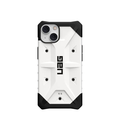 URBAN ARMOR GEAR UAG Designed for iPhone 14 Case White 6.1" Pathfinder Slim Lightweight Shockproof Dropproof Rugged Protective Cover Compatible with Wireless Charging - color: Pathfinder - White