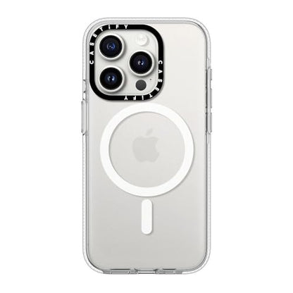 CASETiFY for iPhone 15 Pro Case - Impact Clear Compatible with MagSafe | Not Yellowing | 6.6 ft. 3X Military Grade Drop Protection | Clear - color: Clear, size: Iphone 15 Pro (6.1")