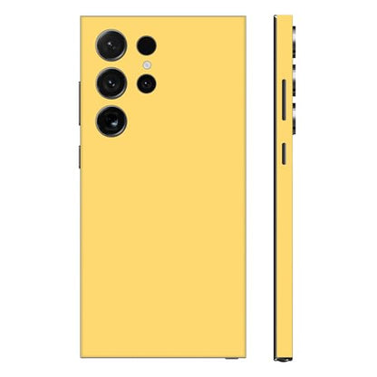 2 Pack Skin Wraps Compatible with Samsung Galaxy S24 Ultra (Yellow) - color: Yellow