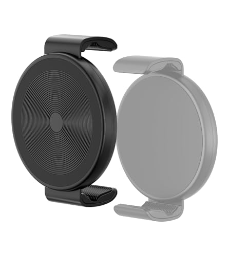 TONEOF Phone Clamp for Magnet with Metal Ring Phone Mount for Magsafe Stand - color: Black