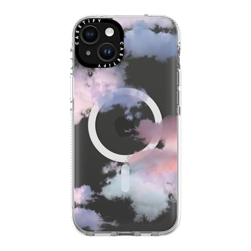 CASETiFY for iPhone 15 Plus Case - Impact Clear Compatible with MagSafe | Not Yellowing | 6.6 ft. 3X Military Grade Drop Protection | Clouds | Clear - color: Clouds, size: Iphone 15 Plus (6.7")