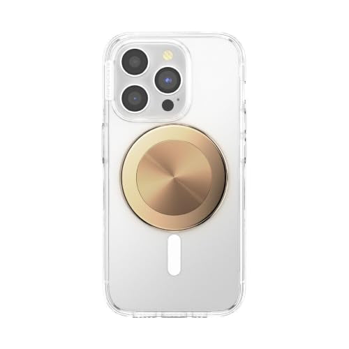 PopSockets Phone Grip for MagSafe, Magnetic Holder- Alum Radial Gold - color: Aluminum Radial Gold, style: MagSafe